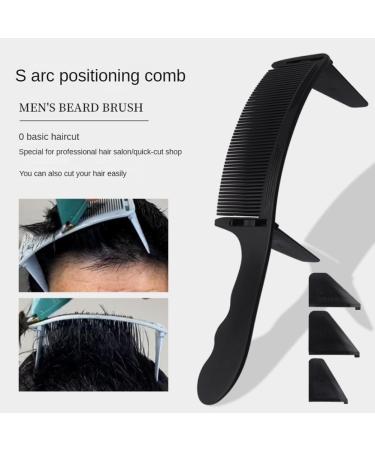 zabeto 1Set Positioning Comb Barber Hair Cutting Comb Salon Hairdressing Clipper Curved Comb for Men Hair Styling Tool Black - Buy Online on SooperMarket.com