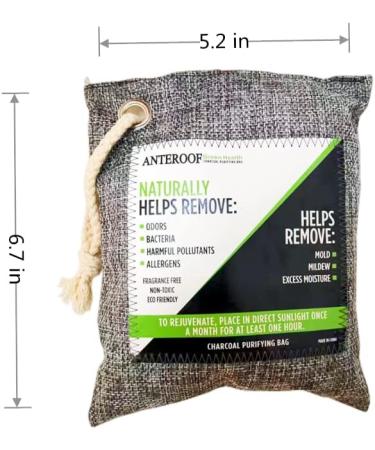 6-Pack Nature Fresh Air Cleaner Bags - Bamboo Charcoal Smell Eliminator for Home, Pets, Vehicle, Wardrobe & Bathroom - Buy Online on SooperMarket.com