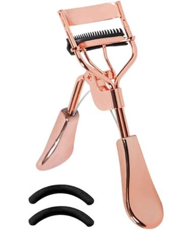 Eyelash Curler with Comb - Metal Lash Curler with Refill Pads | Precision Eye Makeup Tool for Women & Girls - Buy Online on SooperMarket.com