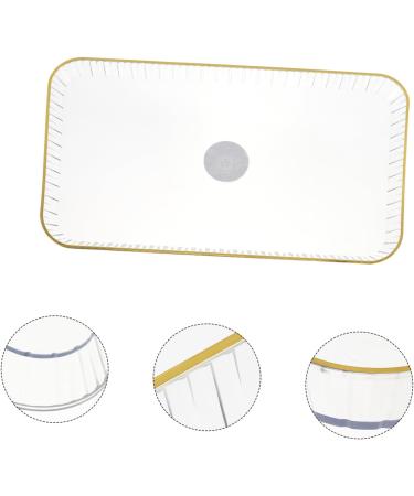 ABOOFAN 1pc Tray Christmas Platter Christmas Plates Candy Serve Holder Candy Container Decorate Household 31.3X18.1X2.4CM Transparent Color - Buy Online on SooperMarket.com