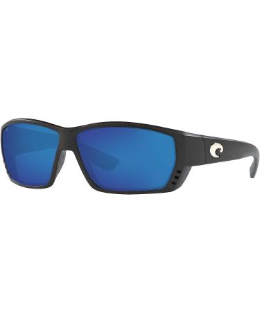 Costa Del Mar Men's Tuna Alley Matte Black/Grey Blue Polarized Sunglasses - 580g - Buy Online on SooperMarket.com