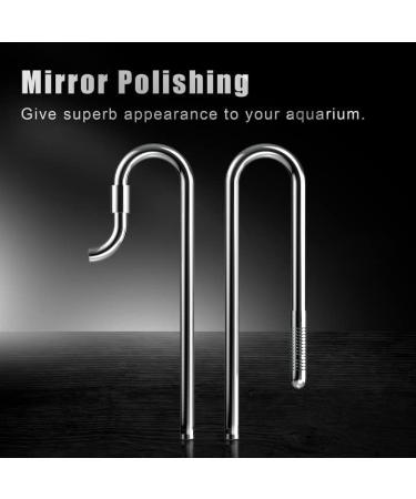 Fzone Stainless Steel Lily Pipe Inlet & Outlet - Perfect for 12/16mm Aquarium Filter Hoses & Plant Tanks - Acrylic Tube Attachment (12mm) - International Shipping - Buy Online on SooperMarket.com