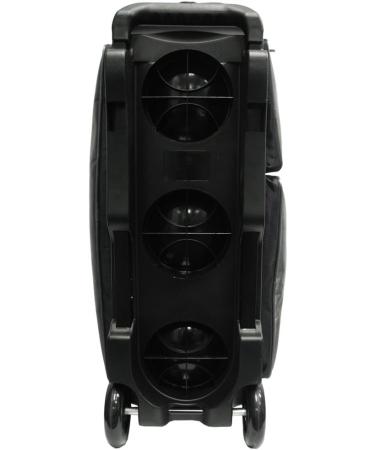 Pyramid Path Triple Premium Deluxe Roller Bowling Bag - Extra Large Shoe Compartment, 5 Pockets, Retractable Handle - Black/Silver - Buy Online on SooperMarket.com