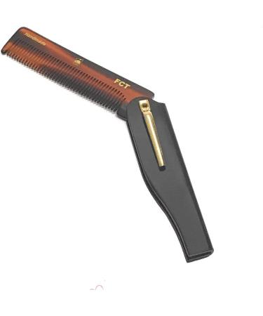 GBS Folding Beard Comb Stainless Steel Beard Comb for Combing Hair Beards and Mustaches Folding Pocket Comb for Men Handmade 100 100mm Fine Teeth with Pocket Clip - Buy Online on SooperMarket.com