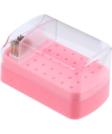 Beavorty 4pcs nail polish head box nail bits nail art supplies cleaning stuff nail tech organizers and storage drill bit holder for nails nail drill bits container nail grinding tool case - Buy Online on SooperMarket.com
