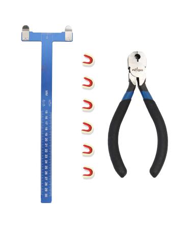 Perogen Archery Bow String Points Nock Pliers Set T Shape Arrow Bow Square Ruler Nocking Point Buckles for Recurve Bow A-nock Pliers Set