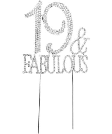 ibasenice 3pcs 19 60 Cupcake Toppers Cocktail Picks Birthday Cupcake Picks Birthday Cake Pick Cupcake Toothpick Dessert Toppers Crystal Birthday Appetizer Picks Big Crown Bride Cute - Buy Online on SooperMarket.com
