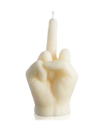 GroBro7 Middle Finger Candle Danish pastel fragrance room decoration natural soy wax pine incense sticks aromatherapy gestures for desk festival party houseewarming poison (milky)