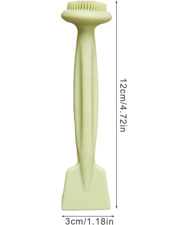 Virtcooy Silicone Face Brush | Mud Film Applicator Brush Reusable Double Head Silicone Face Washing Scrubber - Buy Online on SooperMarket.com