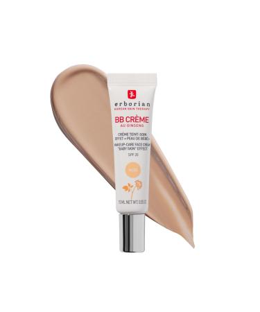 Erborian - BB Cream With Ginseng - Complexion Cream - "Baby Skin" Effect - Korean Cosmetic Treatment 5 -In -1 For SPF 20 - Nude - 15 ml