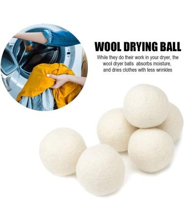 Buy Organic Wool Dryer Balls - 100% New Zealand Wool XL Size 6-Pack | Natural Fabric Softener & Shorten Drying Time - Buy Online on SooperMarket.com
