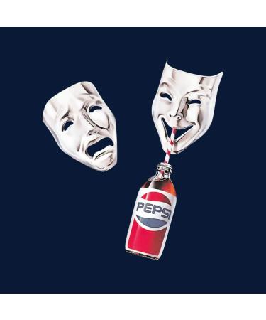 All+Every Pepsi Theatre Masks Men's T-Shirt M Navy Blue - Buy Online on SooperMarket.com