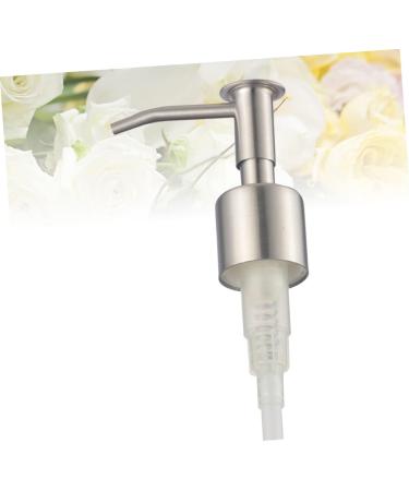 IMIKEYA 2 pcs Replacements Pump Bottle Shampoo Press Heads Steel for Head Silver Emulsion Stainless Shop Silverx2pcs 17x5.75cmx2pcs - Buy Online on SooperMarket.com