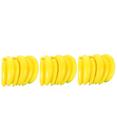ABOOFAN 9 Pcs Simulated Banana Toddler Ornament Fruit Model Decor Food Toys Scene Adornment Toys for Toddler Photo Ornament Decorations for Home Artificial Fruit Home D cor Window Foam