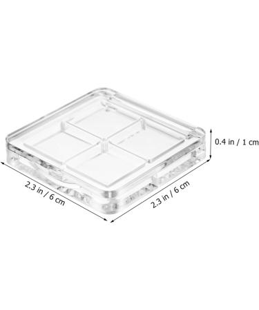 Healvian 6 Pcs Transparent Square Eye Shadow Box Empty Makeup Pallet Balm Blusher Containers Plastic - Buy Online on SooperMarket.com