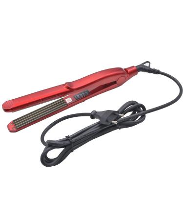 Pro Ceramic Mini Hair Crimper for Women - Small Wave Curling Iron for Short & Long Hair Styling (Red) - Buy Online on SooperMarket.com