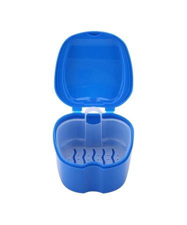 Denture Box for Artificial Teeth | Storage Box with Filter Sieve - Dark Blue | Ideal for Denture Care & Dental Devices - Buy Online on SooperMarket.com