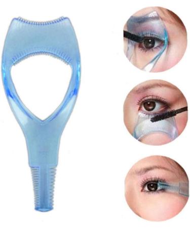 1pc Mascara Applicator Guide Tool 3 in 1 Eyelash Comb Makeup Eyelashes Comb Brush Rurler Cosmetic Tools Blue - Buy Online on SooperMarket.com