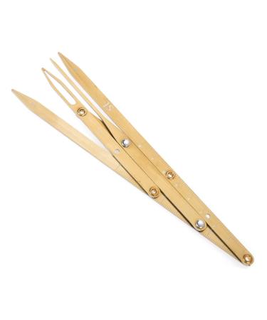 Golden Ratio Calipers - Stainless Steel Eyebrow Measuring Ruler | Flexible Mapping Tool for Permanent Makeup (Gold - Buy Online on SooperMarket.com