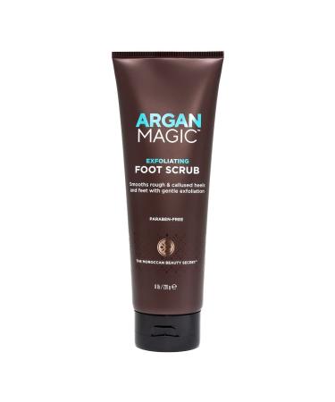 Argan Magic Exfoliating Foot Scrub - Smooths Rough Calloused Feet & Heels with Argan Oil & Pumice | Paraben Free | 8 oz - Buy Online on SooperMarket.com
