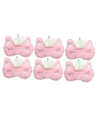 Gatuida 6 Pcs Plush Eye Car Diffuser Household Eye Cover Sleep Cooling Eye Masks Kids Facial for Girls Eye Patches for Kids Sleep Masks Girls Eye Covers Fox Animal