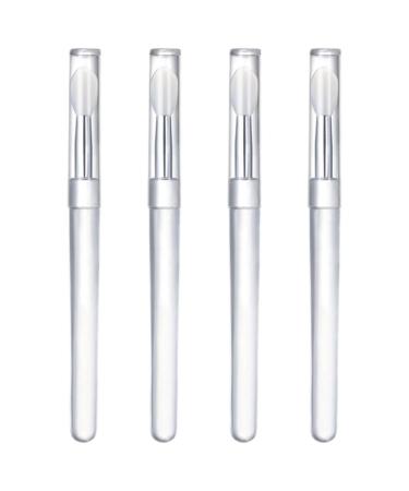 Silicone Lip Brushes Portable Lipstick Applicator Wands Mini Lip Scrub Brush for Lip Gloss 4PCS Lipstick Brush
