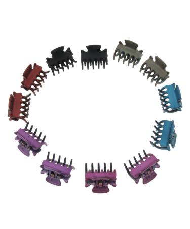 Fityle 12 Piece Resin Mini Hair Clip Set - Black Hair Claws & Accessories for All Hair Types | International Shipping - Buy Online on SooperMarket.com
