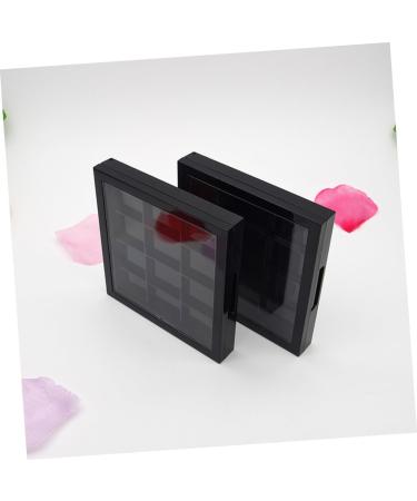 WOONEKY 4 Pcs 12 Empty Eyeshadow Dish Makeup Pallets for Women Travel Eyeshadow Highlight Empty Makeup Black - Buy Online on SooperMarket.com