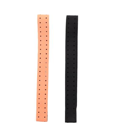 FiveTwofive 2 piece of spare bracelet for heart rate knives adjustable and breathable soft bracelet for heart rate knives-(black + orange) black & orange
