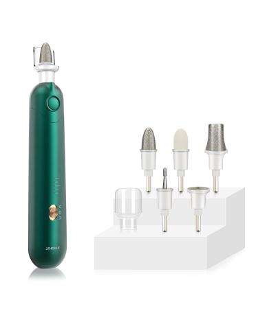 Electric Manicure Pedicure Kit,Cordless Nail Drill Machine,Professional Electric Nail File,Rechargeable Nail Grinder with 5 Speeds,Nails Care Kits for Calluses,Thick Nails,Nail Buffer Trim Grind Tools 7 x 5 x 1in
