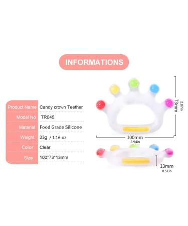Baby Palm Teether - Silicone Teething Toy for Babies 0-12 Months | Soothes Teething Pain, BPA Free, Easy Grasp Design | Anti-Choking Safety Feature - Buy Online on SooperMarket.com