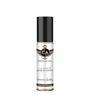 CA Perfume Impression of Tom F Rose D'amalfi For Women & Men Replica Fragrance Body Oil Dupes Alcohol-Free Essential Aromatherapy Sample Travel Size Concentrated Long Lasting Roll-On 0.3 Fl Oz/10ml T FORD ROSE D'AMALFI IMPRESSION 0.33 Fl Oz (Pack of 1)