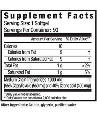 Buy DietWorks MCT Oil 1000 mg - 90 Softgels for Weight Loss & Energy - Buy Online on SooperMarket.com