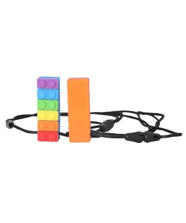 5PCS BPA-Free Baby Teeth Toys - Silicone Rainbow Building Blocks & Chewing Rings for Teething Relief - Buy Online on SooperMarket.com