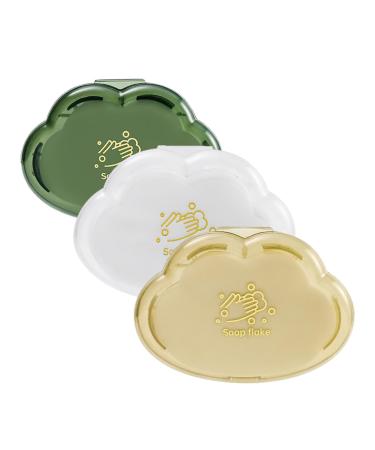 SSRDFU soap leaves for on the go - 200 pcs leaves soap paper soap leaves 4 boxing paper soap mini portable paper soap with Kun ststoffbox travel on the go.
