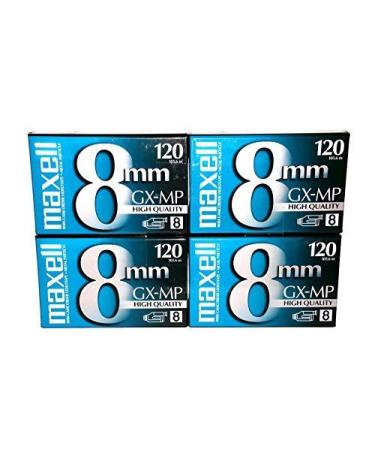Maxell 8mm GX-MP 120 Video Camcorder tapes (4-pack)