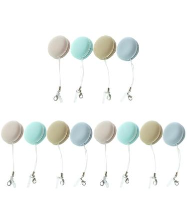 STOBOK 12 pcs Macaron Mobile Phone Screen Wipe Phone Screen Cleaner Macaron Shape Smartphone Cleaning Wipes Macaron Portable Keychain Charm for Mobile Computer Electronic Devices Phone Screen Cleaner