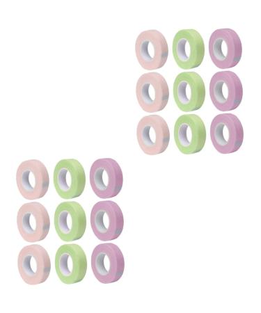 minkissy 18 Rolls Lash Tape Lash Extension Adhesive Lashes Tape False Lash Adhesive Tape Beauty Tools Eye Skin Tape Cosmetic Extension Sticker Non-woven Fabric