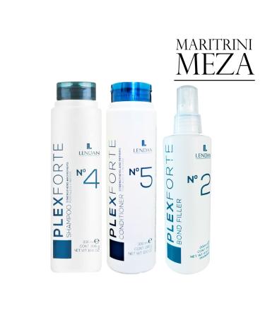 Buy Lendan Plex Forte Shampoo Kit with Balm & Bond Filler | 300 ml + Gift | Ideal for All Hair Types - Maritrini Meza - Buy Online on SooperMarket.com