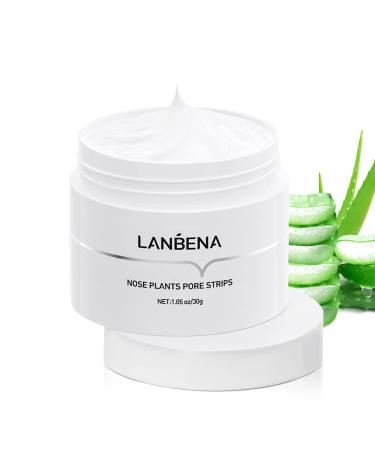 Mererke_Pretty Blackhead Mask, Blackhead Mask Blackhead Remover Mask Peel off Mask Facial Pore Cleanser Purifying Face Mask Nose strips (1.05 Ounce) - White