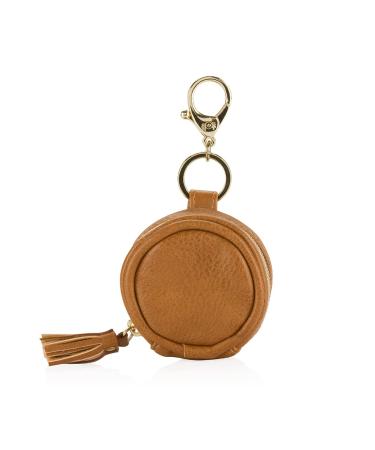 Itzy Ritzy Pacifier Case with Clip - Holds 2 Pacifiers, Cognac - Attach to Diaper Bag or Purse - Buy Online on SooperMarket.com