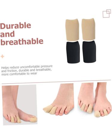Silicone Toe Sleeves 2 Pairs - Pinky Toe Guards for Sneaker Toe Protection - Buy Online on SooperMarket.com