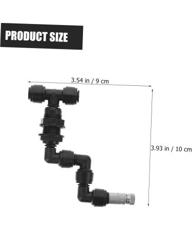 BCOATH 2pcs Reptile Tank Spray Head Reptichip Universal Tools Landscape Spray Nozzle Adjustable Garden Irrigation Nozzle Reptile Mister Automatic Tank Watering Tool Garden Spray Head Pet 10X9X2CMx2pcs Blackx2pcs - Buy Online on SooperMarket.com