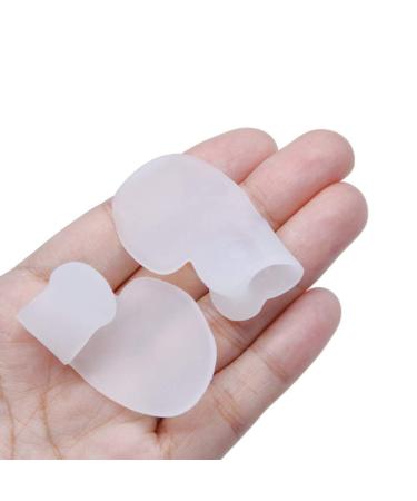 JHGCCL 2PCS Toe Corrector Pads for Hallux Valgus Soft Gel Toe Cushion Guard Protector Toe Straightener Wraps