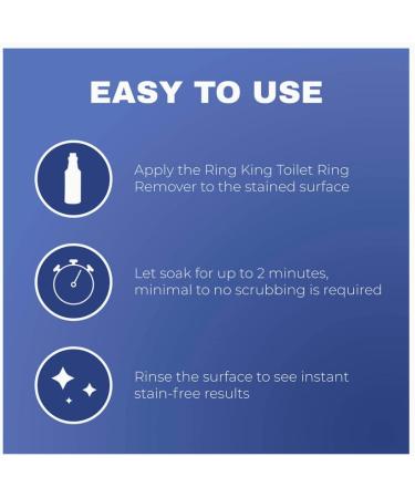 Ring King Toilet Ring Remover Cleaner - Fast Acting Multi-Surface Stain Remover (64OZRK) - Buy Online on SooperMarket.com