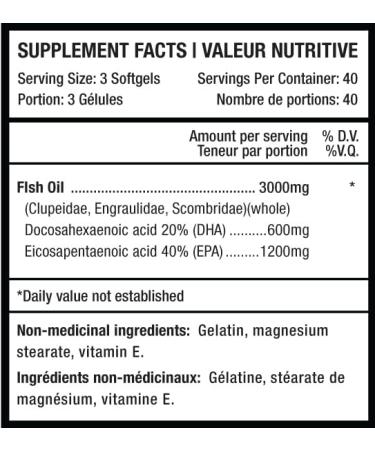 Predator Labs Omega 3+ 120 gels 1000mg - Enhance cognitive health Enhance mood balance and Cardiovascular Support - Supports Brain Function Emotional Well-Being and Heart Health - Buy Online on SooperMarket.com