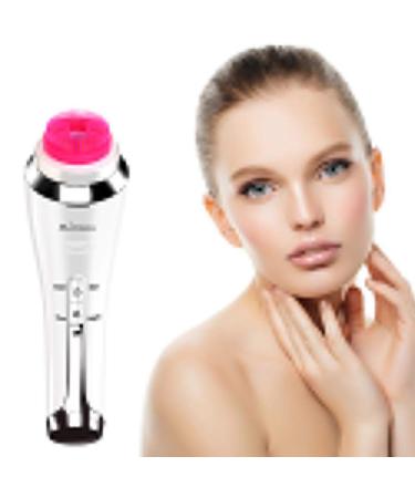 Electric Facial Body Cleaning Brush Electric Face Brush Wireless Charging Cleaning Brush Multi-Function Massager Blackhead Removal Acne Pore Cleaning Waterproof with 4 Replaceable Heads