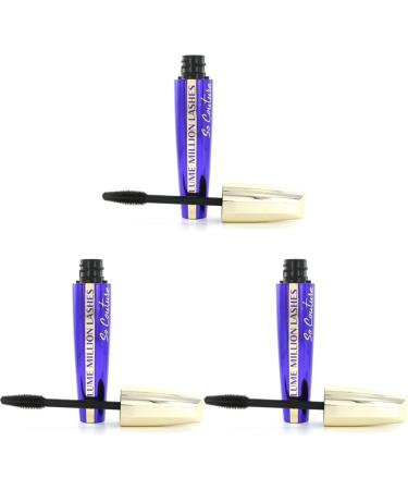 L'Or al Paris Volume Million Lashes So Couture Mascara black - mascara for extra definition and extra volume in pure elegance - 3 -pack (1 x 9 ml) 00 black so couture 9 ml (3 Pack)