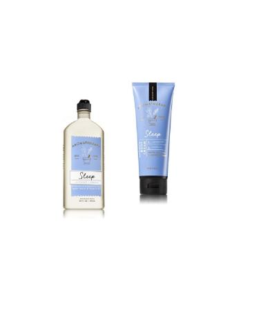 Bath & Body Works - Aromatherapy -Sleep - Lavender Vanilla   Bundle - Body Wash & Foam Bath 10oz. & Body Cream 8 oz