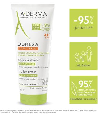 A-DERMA Exomega Control Cream 200 ml Cream - Buy Online on SooperMarket.com